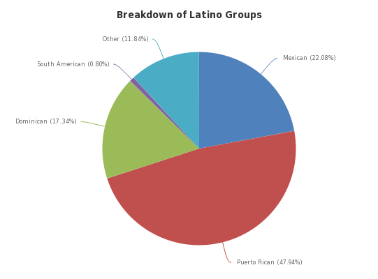 Breakdown of Latino Groups - http://sheet.zoho.com